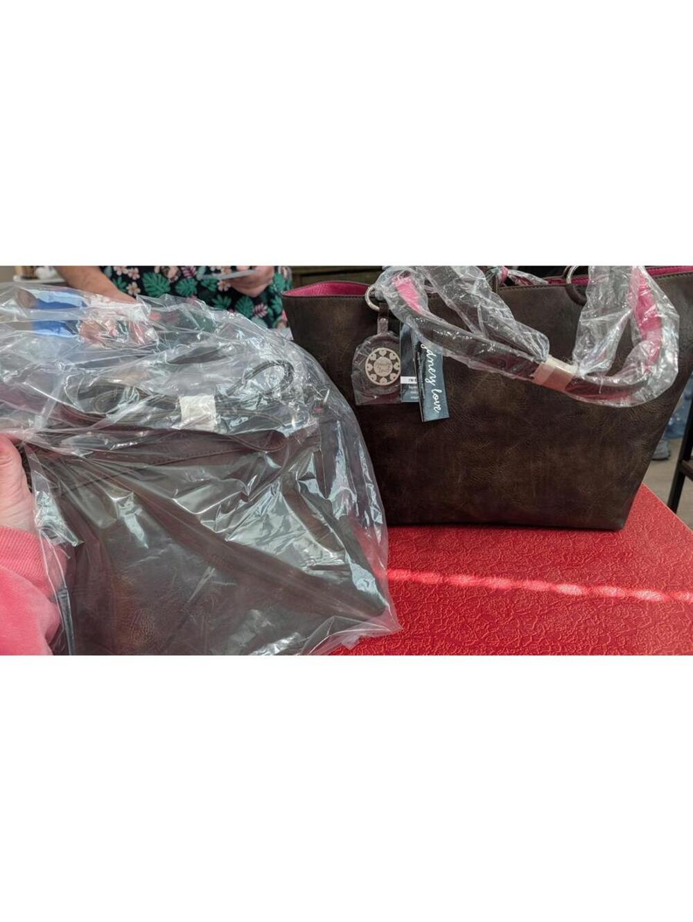 Sidney Love Medium Reversible Medium Tote Chocolate Fuschia Extra Crossbody Bag
